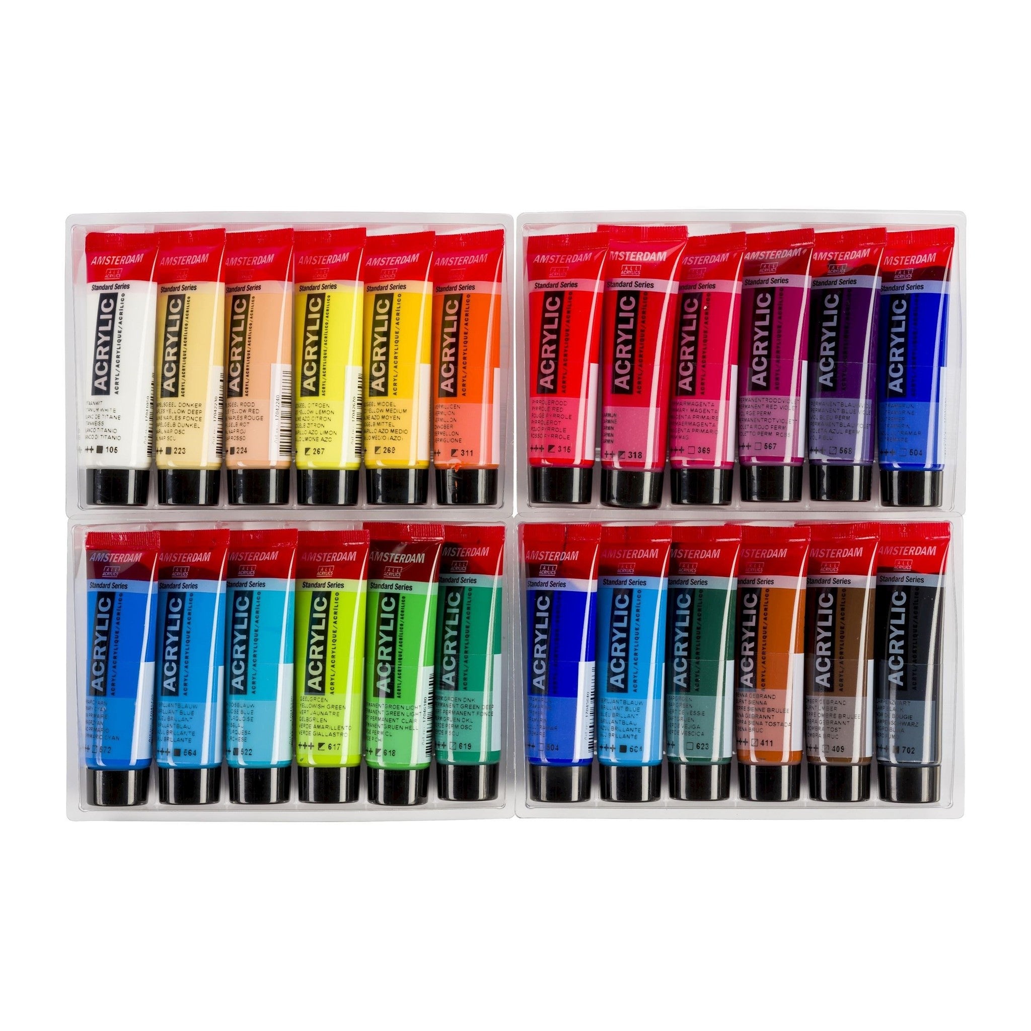 Amsterdam Standard Series acrylverf algemene selectie set | 24 × 20 ml 