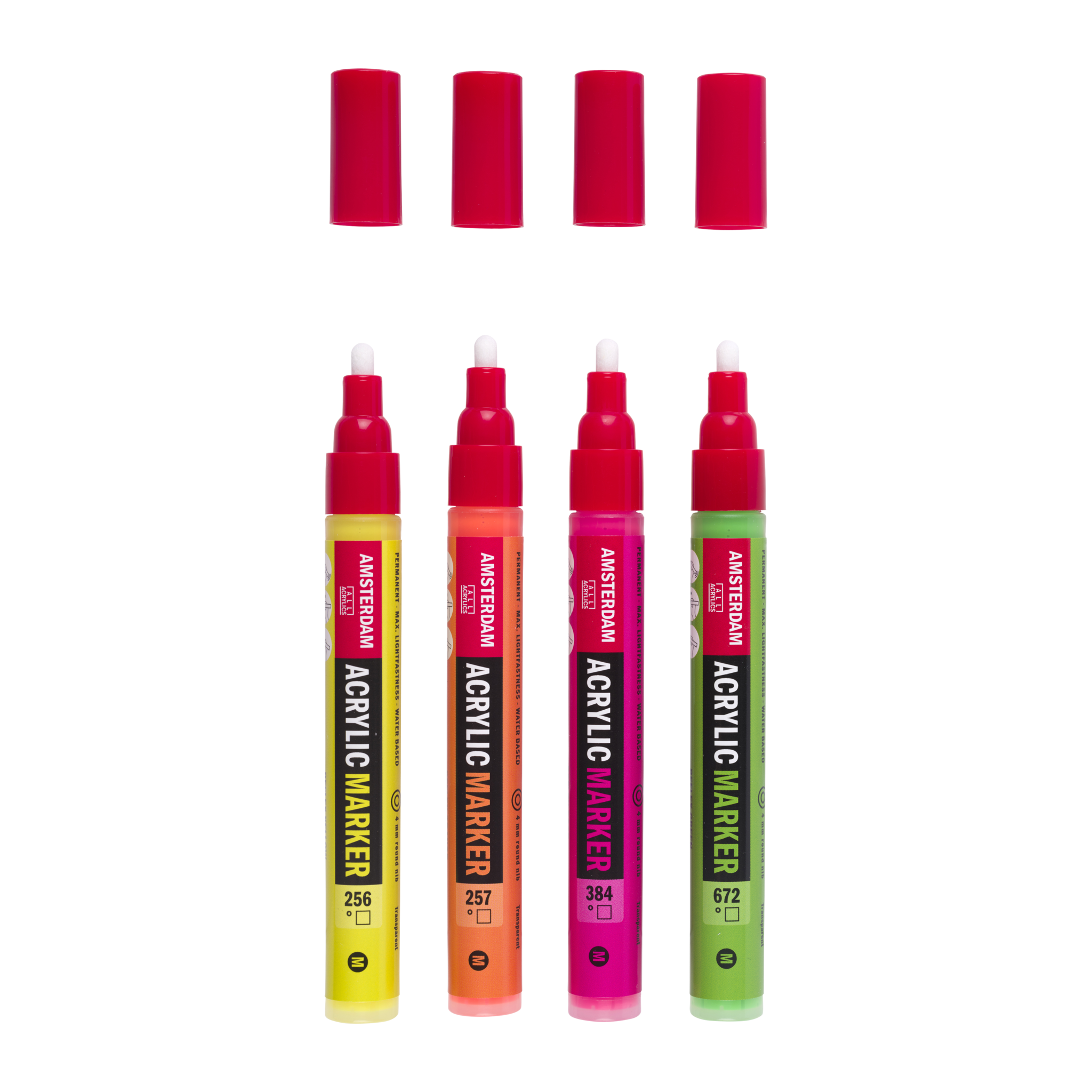 Amsterdam Acrylmarker reflex set | 4 kleuren