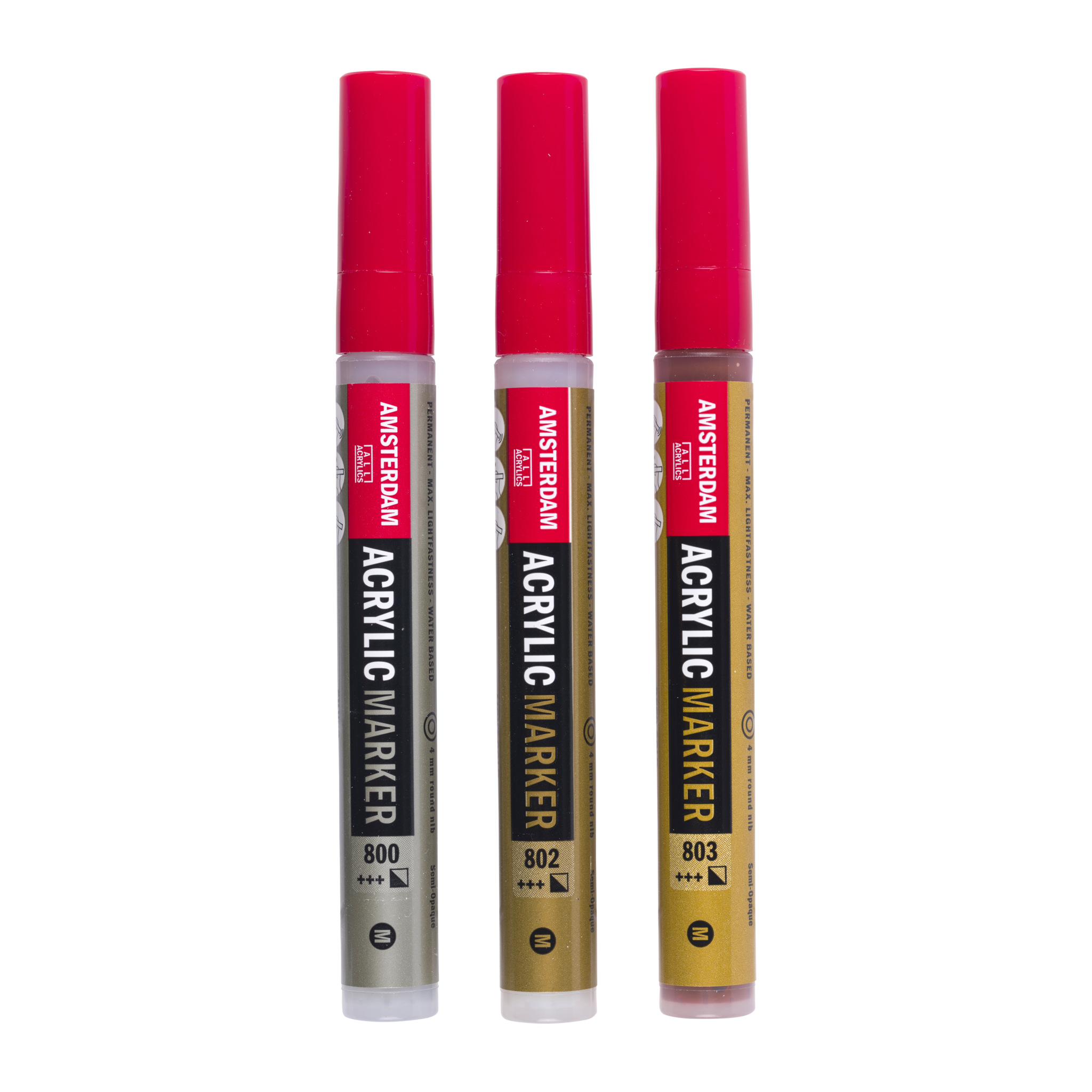 Amsterdam Acrylmarker metallic set | 3 kleuren