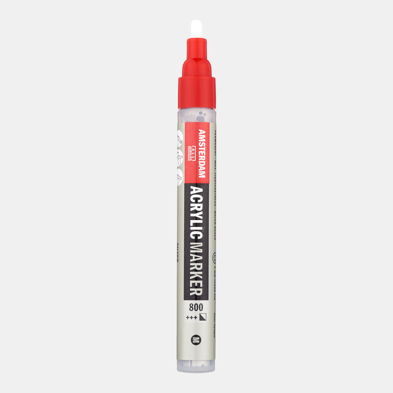 Amsterdam Acrylic Marker 4 mm Zilver 800