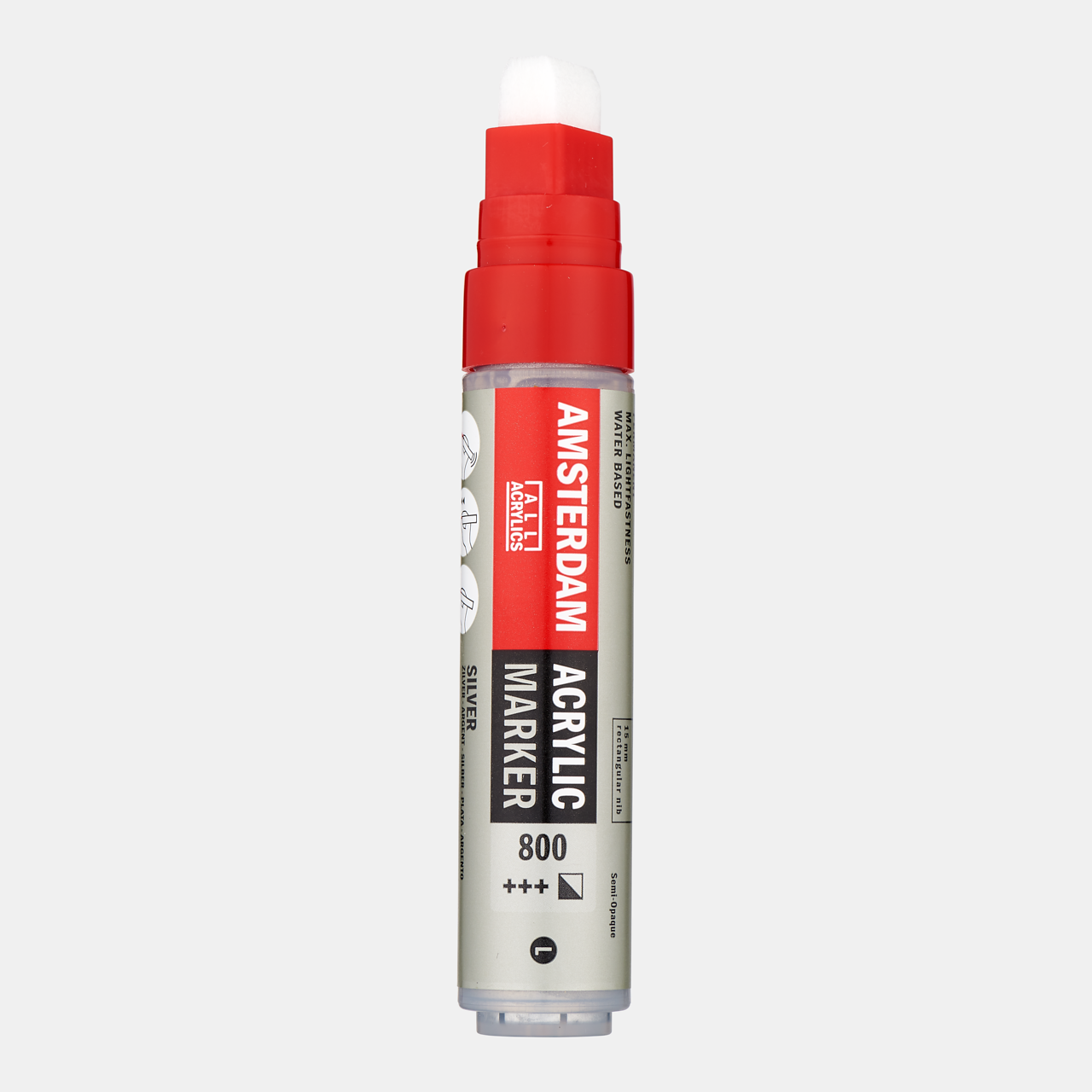 Amsterdam Acrylic Marker 15 mm Zilver 800