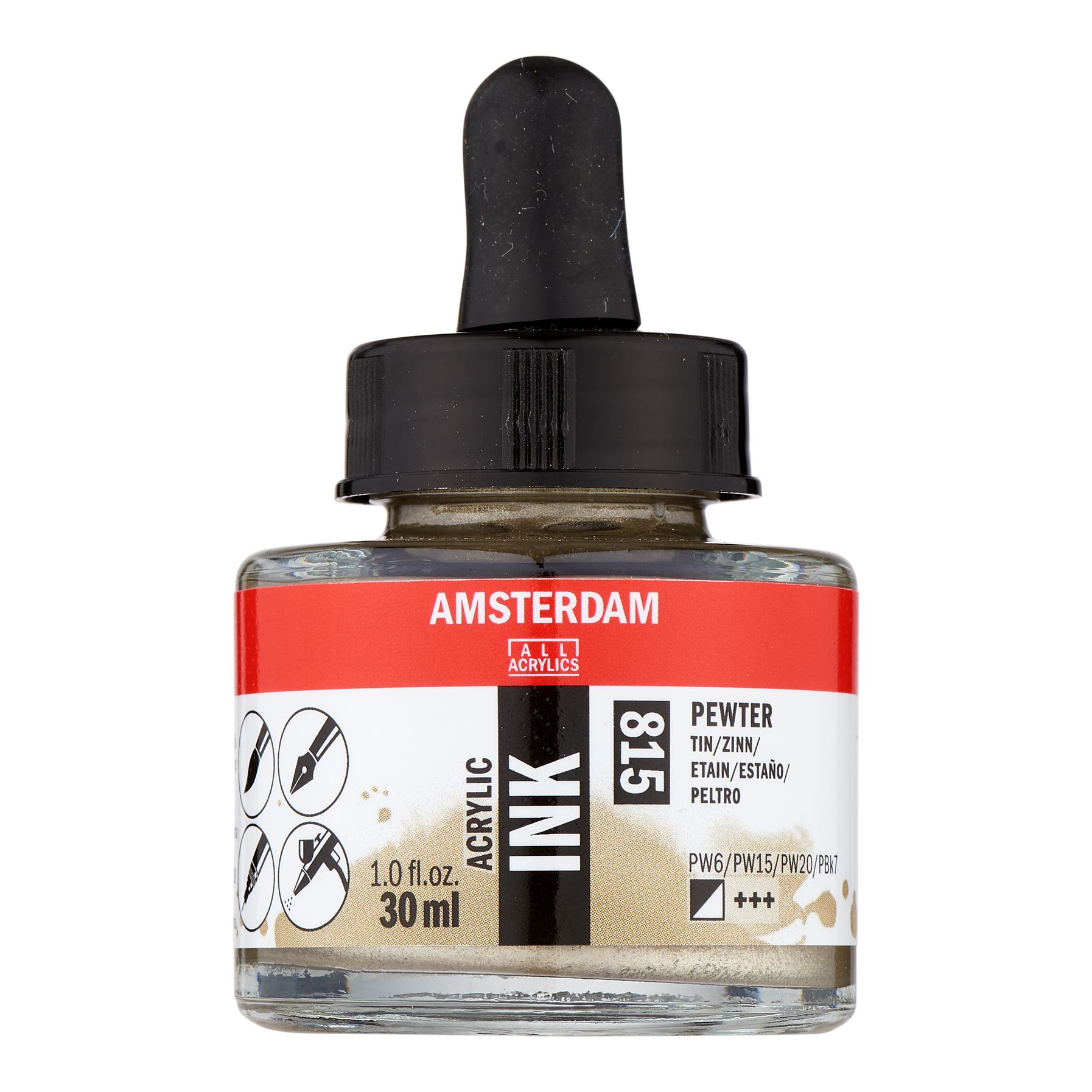 Amsterdam Acrylinkt Fles 30 ml Tin 815