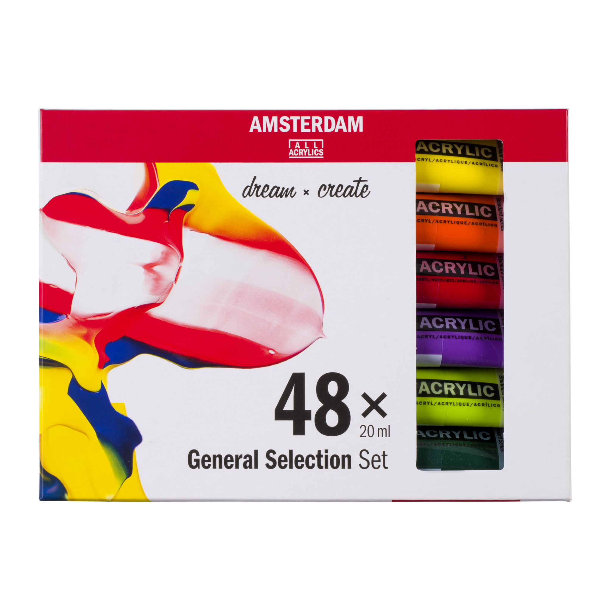 Amsterdam Standard Series acrylverf algemene selectie set | 48 × 20 ml 