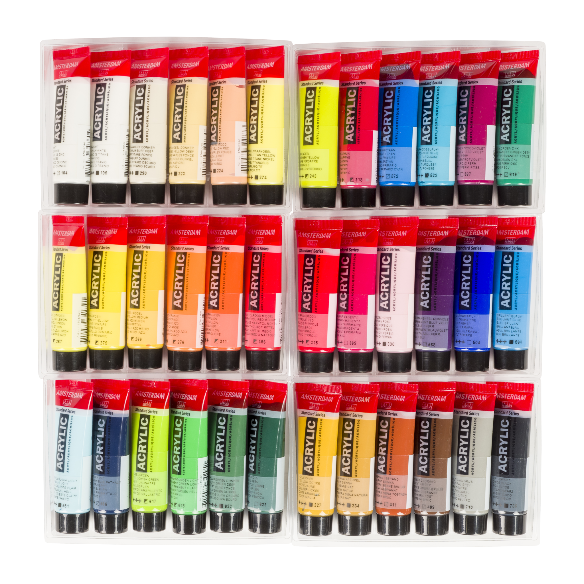 Amsterdam Standard Series acrylverf algemene selectie set | 36 × 20 ml 