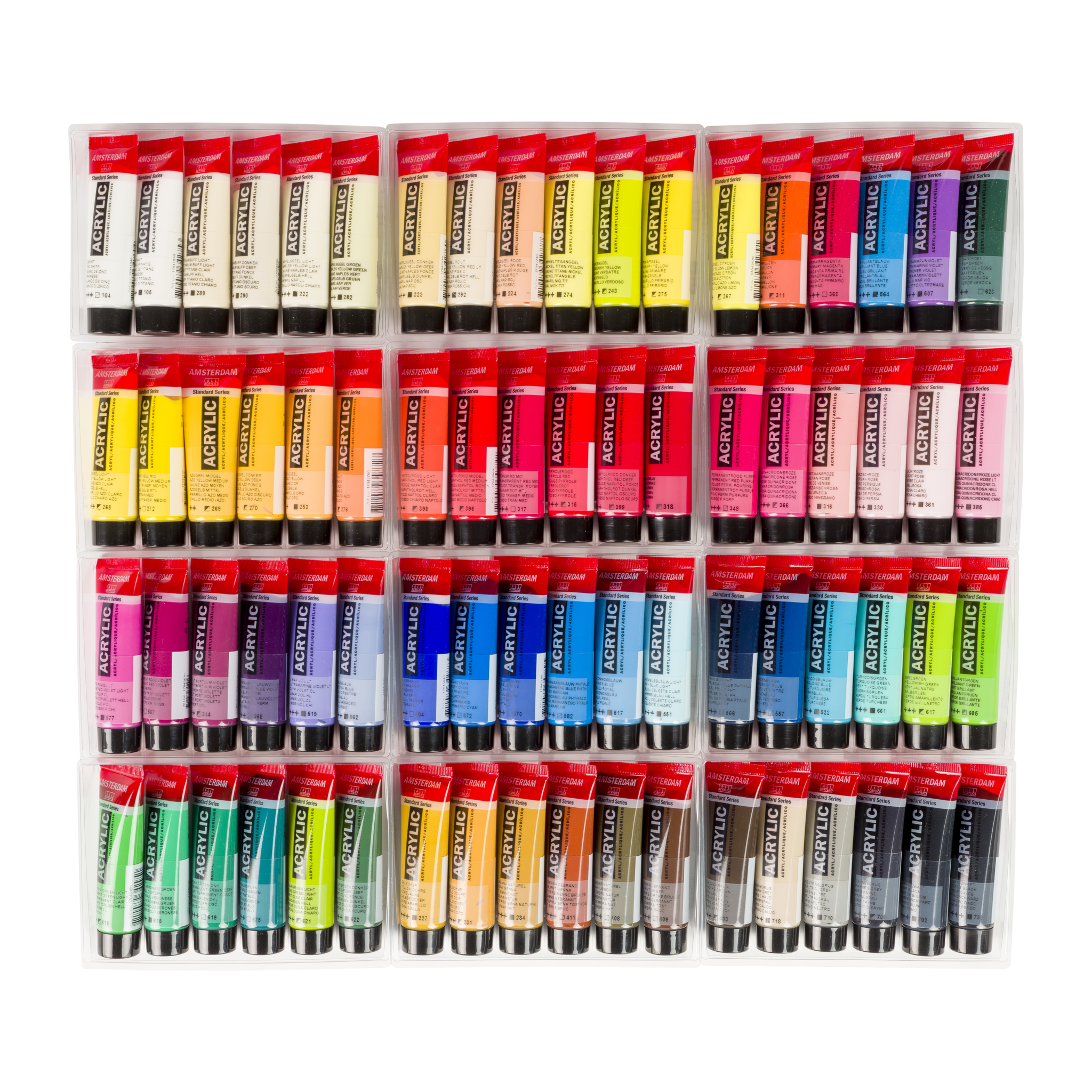 Amsterdam Standard Series acrylic paint general selection set | 72 × 20 ml