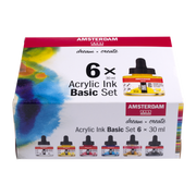 Amsterdam Acrylic Ink Basic Set | 6 x 30ml
