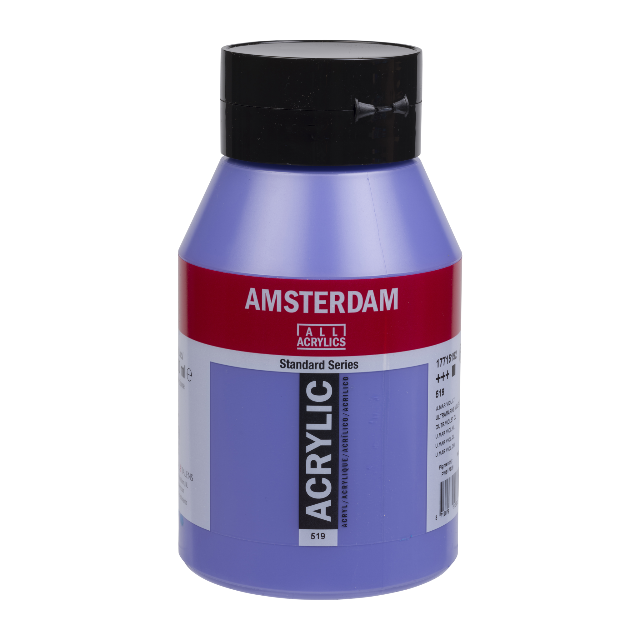 Amsterdam Standard Series Acrylverf Pot 1000 ml Ultramarijnviolet Licht 519