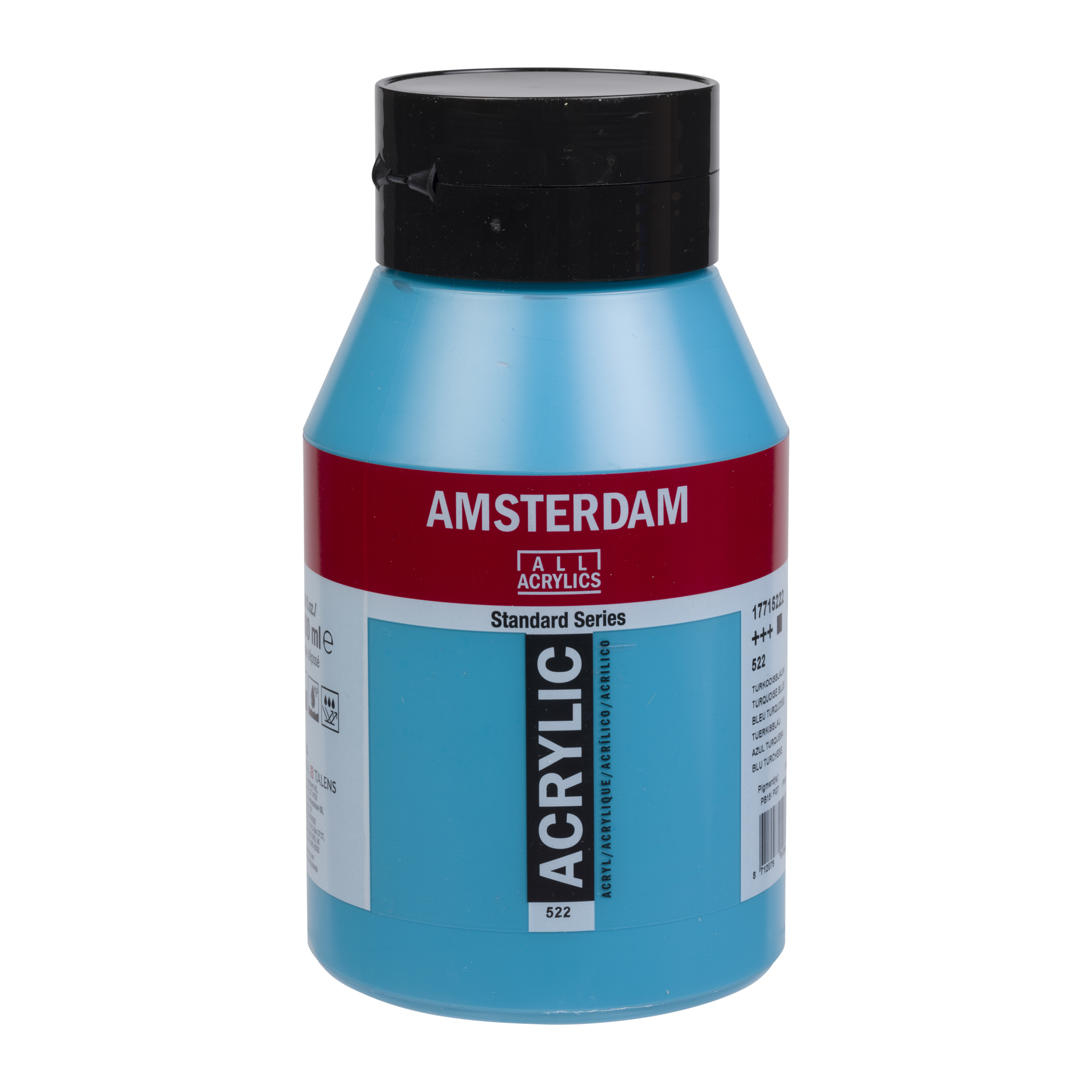Amsterdam Standard Series Acrylverf Pot 1000 ml Turkooisblauw 522