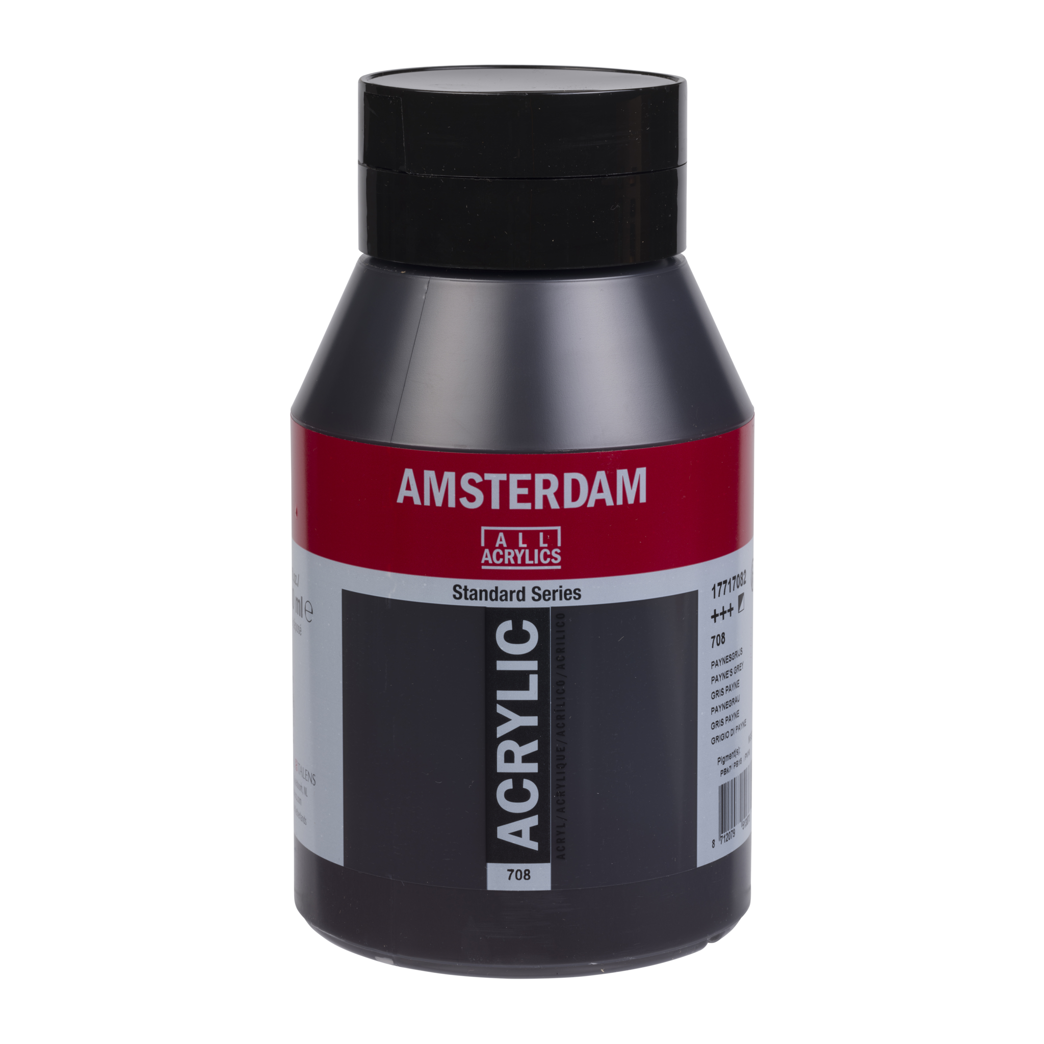 Amsterdam Standard Series Acrylic Paint Pot 1000 ml Payne's Grey 708