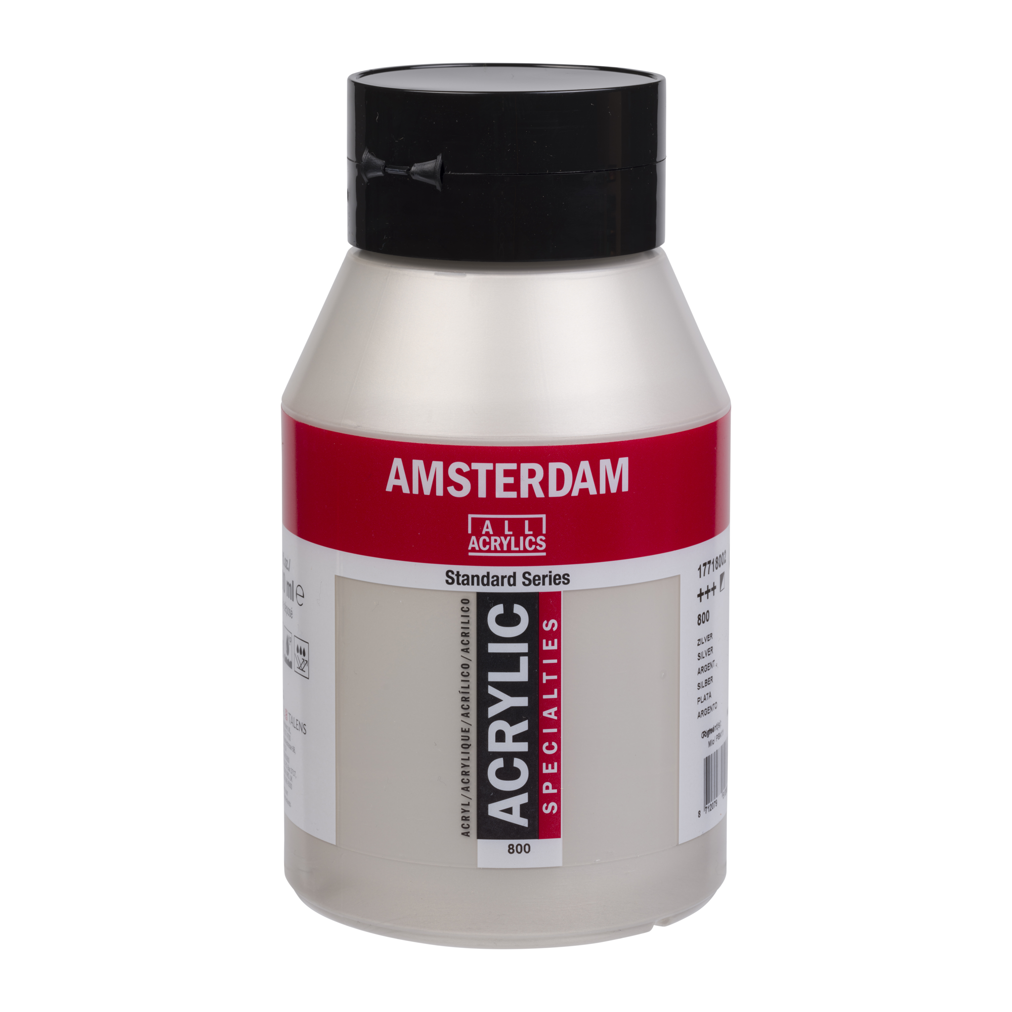 Amsterdam Standard Series Acrylverf Pot 1000 ml Zilver 800