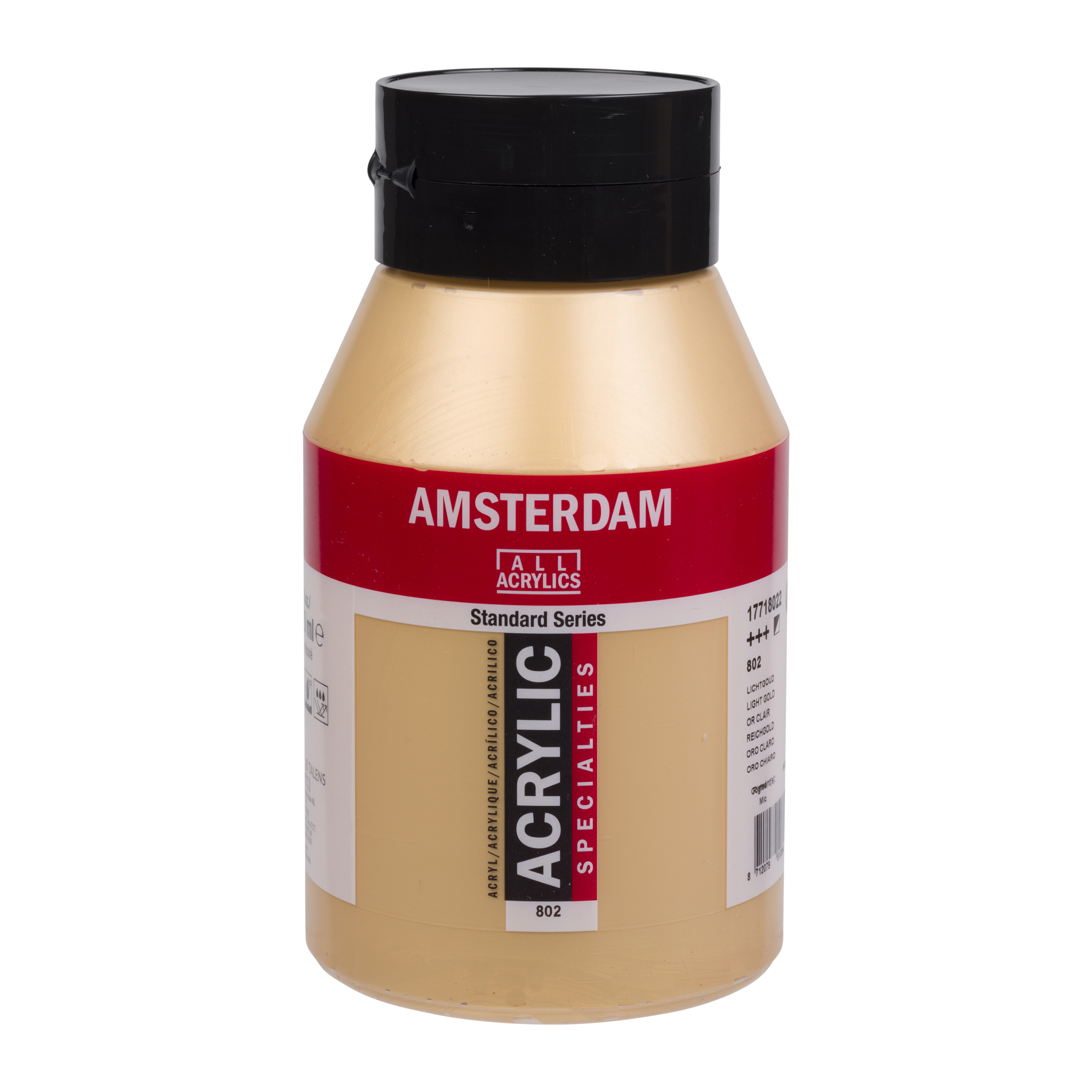 Amsterdam Standard Series Acrylic Paint Pot 1000 ml Light Gold 802
