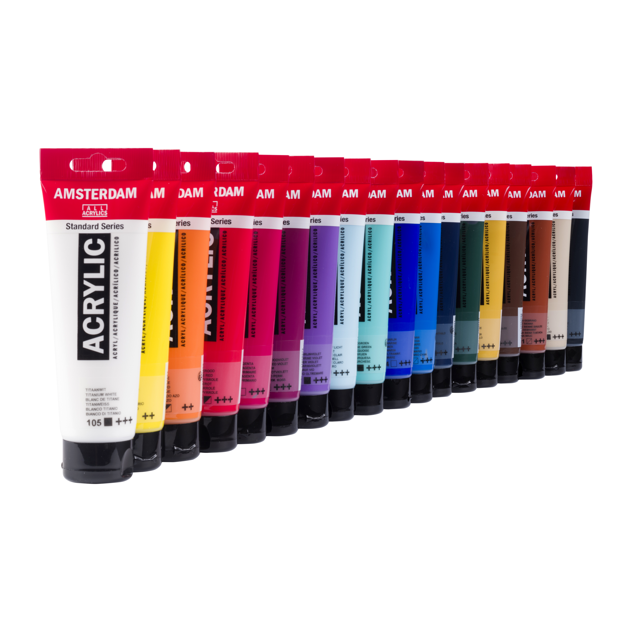 Amsterdam Standard Series acrylic paint value pack | 18 x 120 ml