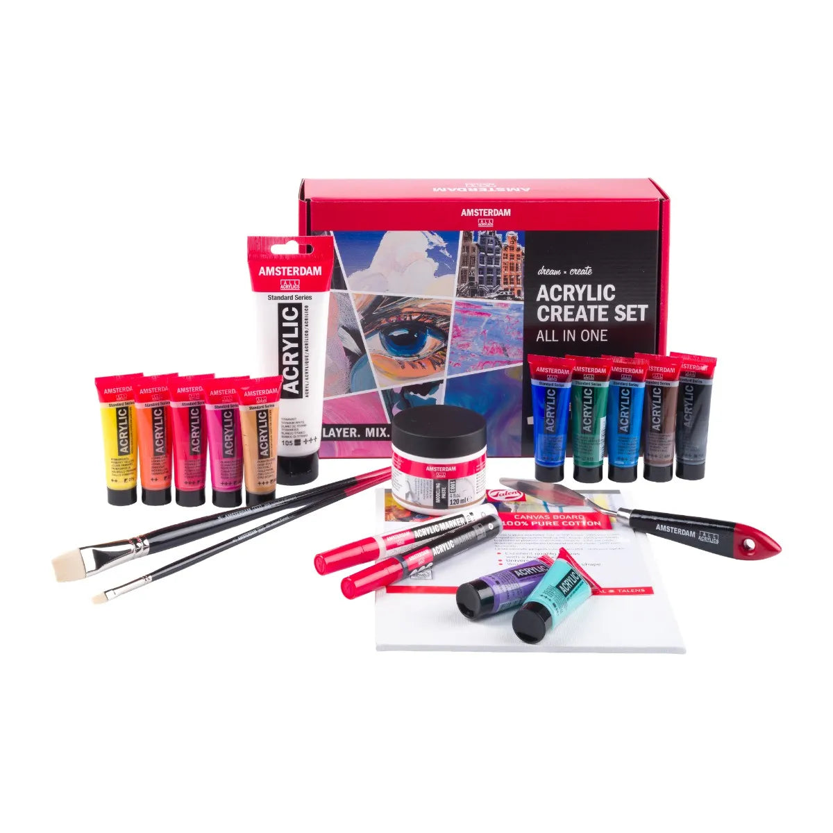 Amsterdam acrylverf Create set 20 delig All-in-one
