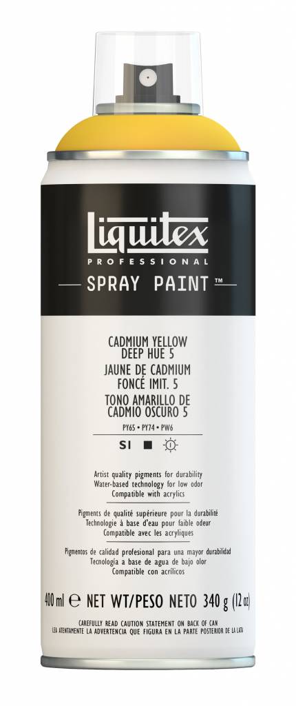 Liquitex acrylverf spuitbus 400ml Cadmium Yellow Deep Hue 5 (5163)