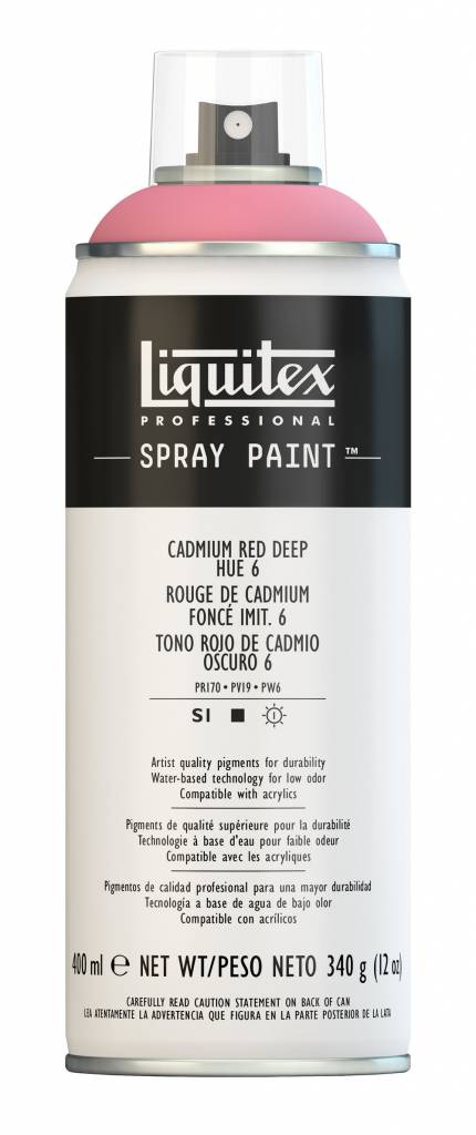 Liquitex acrylverf spuitbus 400ml Cadmium Red Deep Hue 6 (6311)