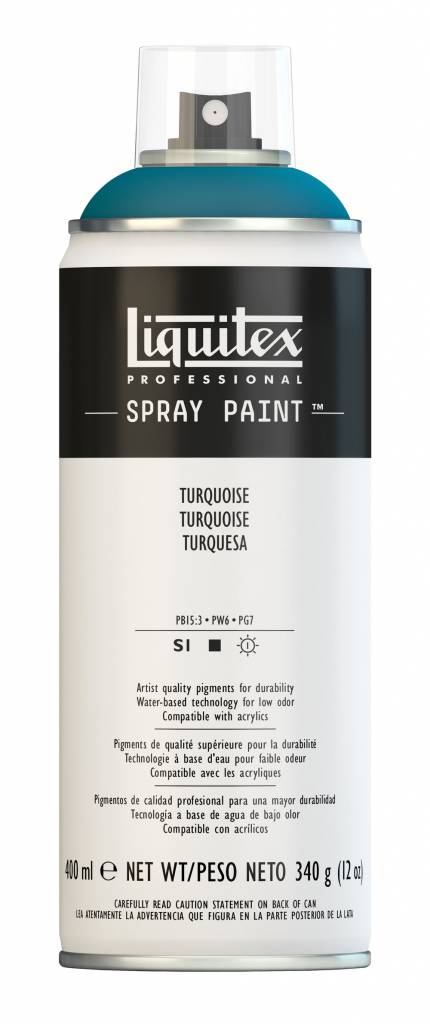 Liquitex acrylverf spuitbus 400ml Turquoise