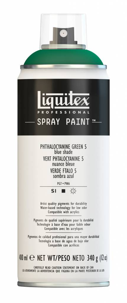 Liquitex acrylverf spuitbus 400ml Phthalo Green 5 (Blue shade) (5317)