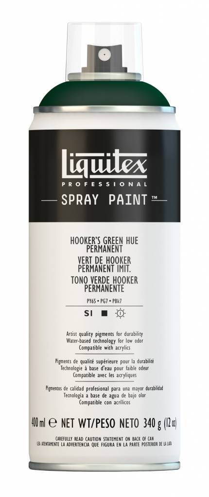 Liquitex acrylic paint spray can 400ml Hooker's Green Hue Permanent (0224)