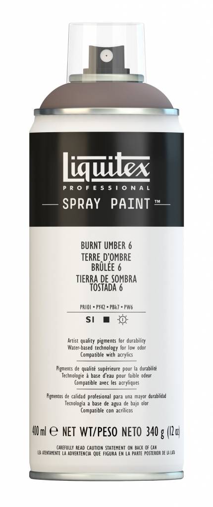 Liquitex acrylverf spuitbus 400ml Burnt Umber 6 (6128)