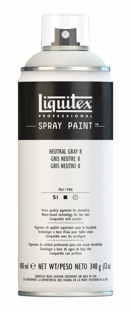 Acrylic paint spray can 400ml Neutral Grey 8