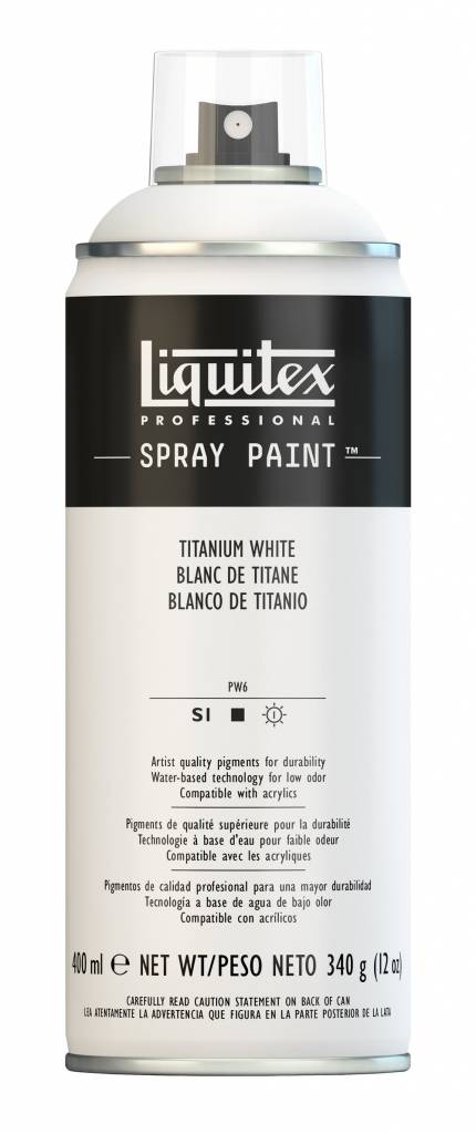 Acrylic paint spray can 400ml Titanium White