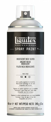Acrylic paint spray can 400ml Iridescent Silver