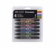 Promarker Set 6 Stuks Mid Tones