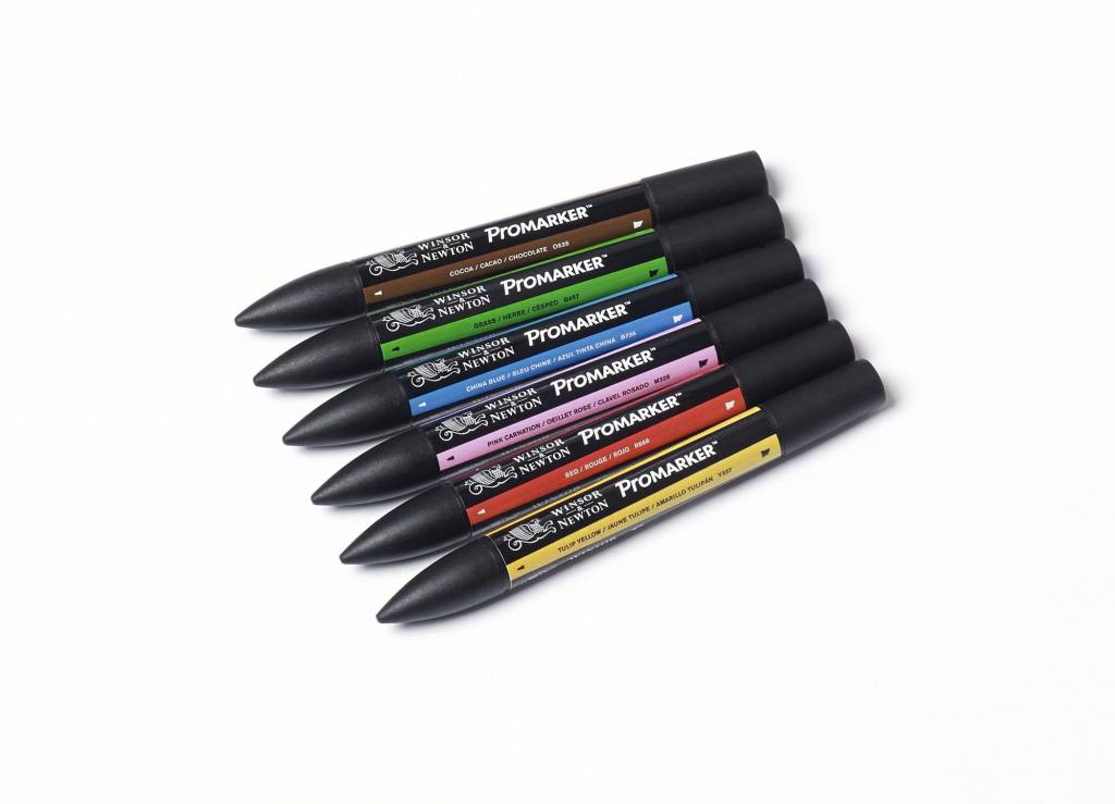 Promarker Set 6 Stuks Mid Tones