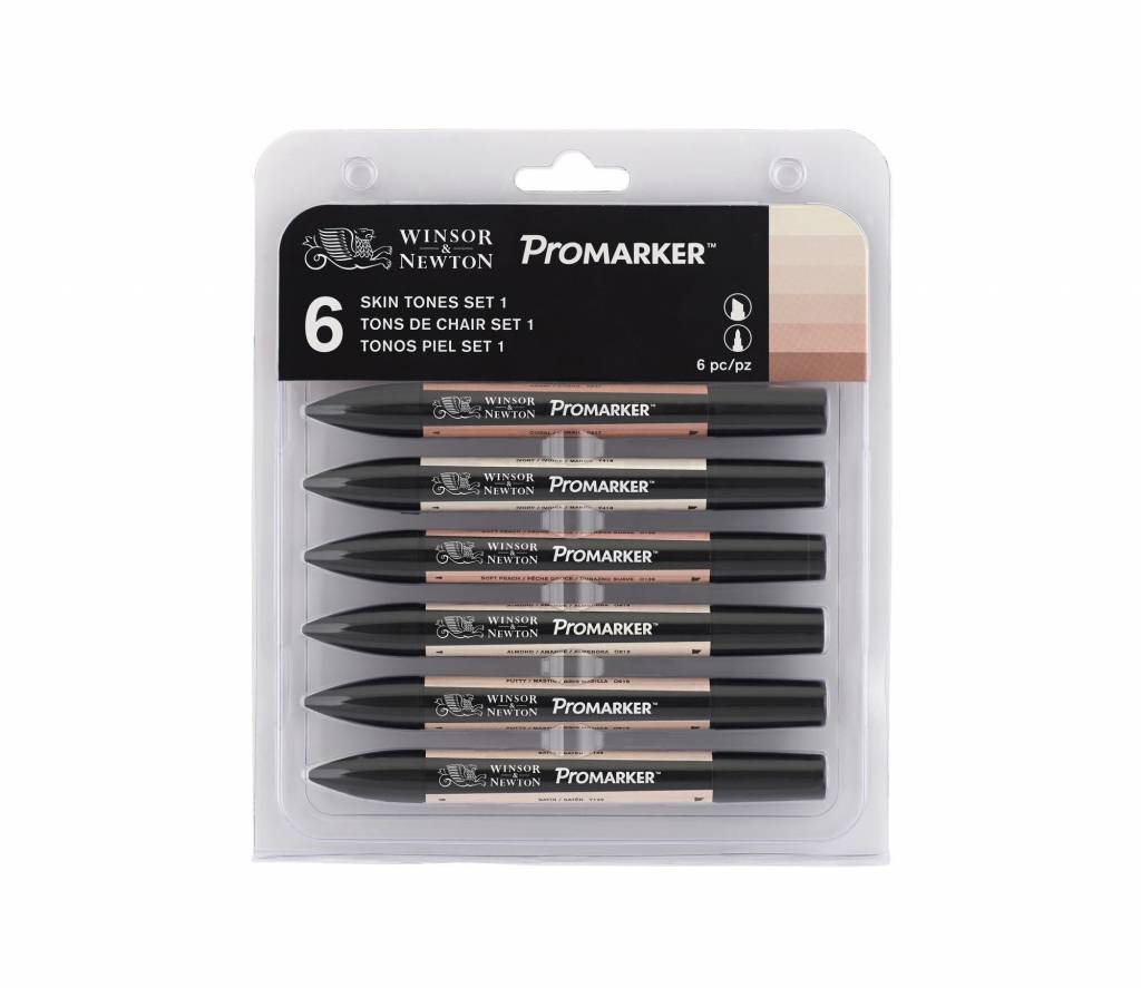 Promarker Set 6 Stuks Skin Tones