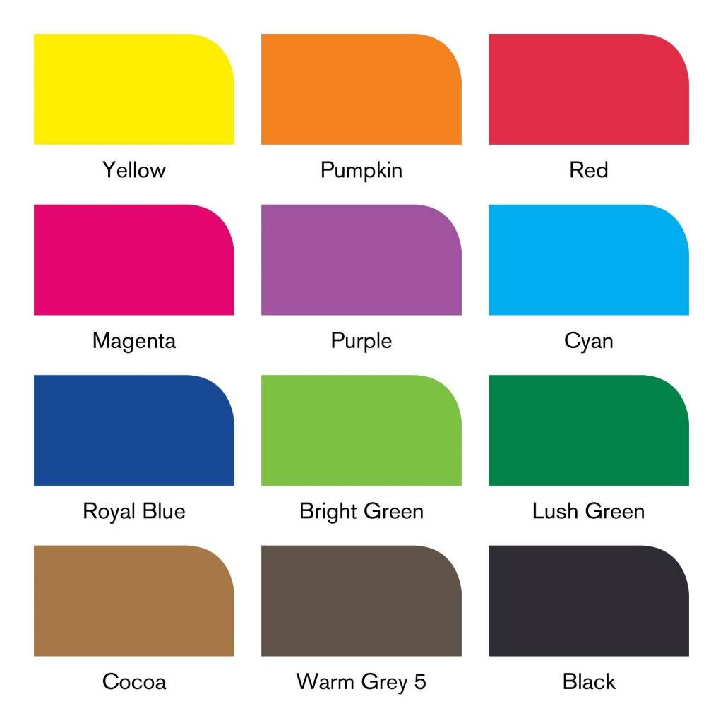 Brushmarker Set 12+1 Pieces Vibrant Tones