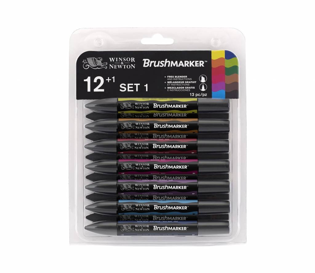 Brushmarker Set 12+1 Stuks Vibrant Tones
