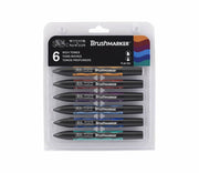 Brushmarker Set 6 Stuks Rich Tones