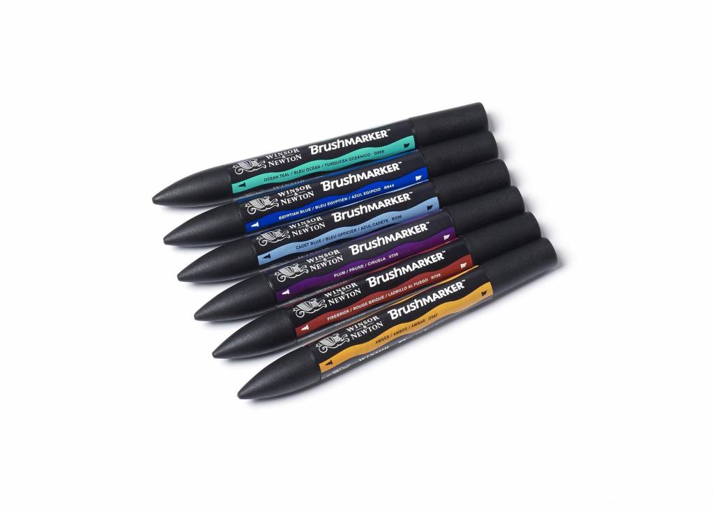 Brushmarker Set 6 Stuks Rich Tones