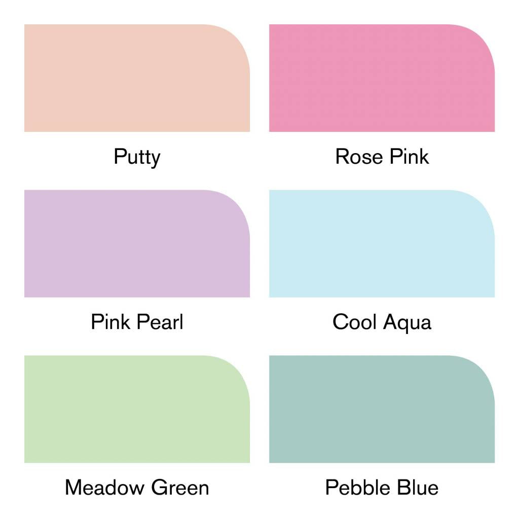 Brushmarker Set 6 Pieces Pastel Tones