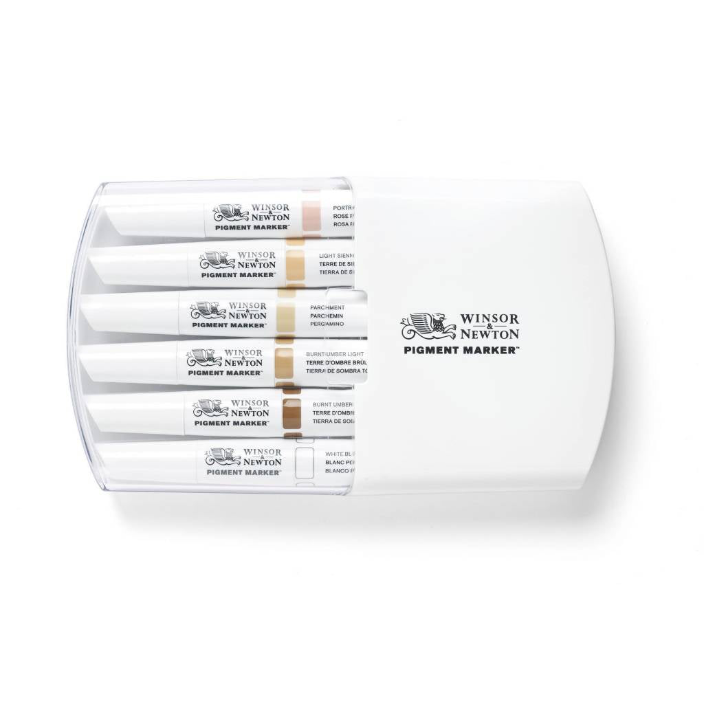 Pigment Marker Set 6 Stuks Skin Tones