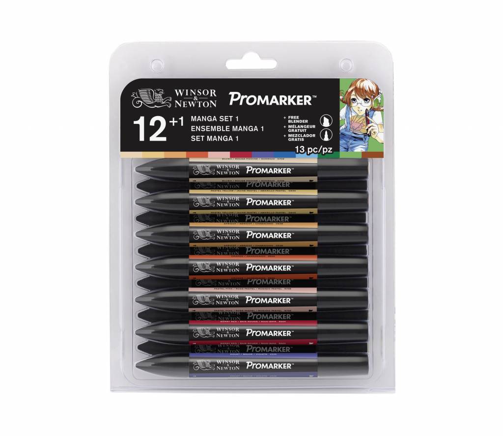 Promarker Set 12+1 Stuks Manga Expansion Pack 1