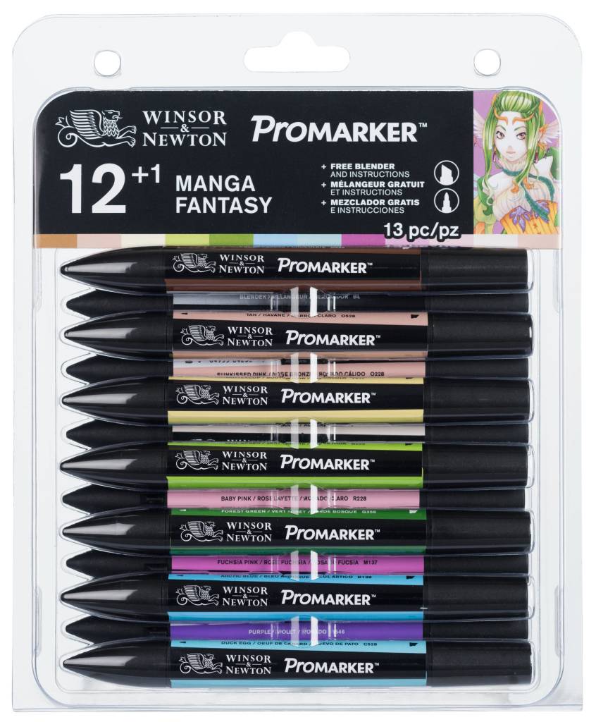 Promarker Set 12+1 Stuks Manga Fantasy