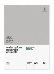 Classic Watercolor Paper Block, 1-side glued, 300g, 12 sheets, A3