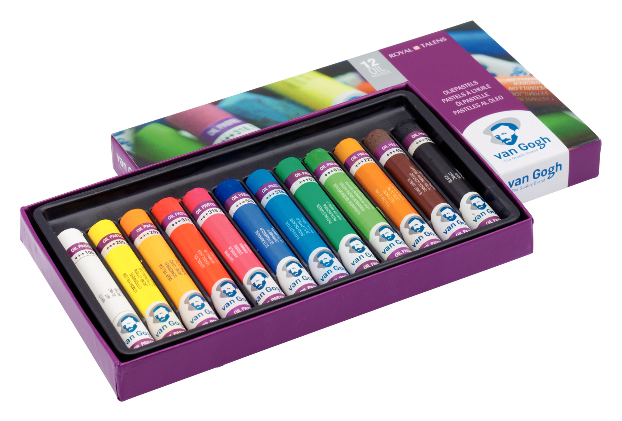 Van Gogh oil pastel set of 12 sticks