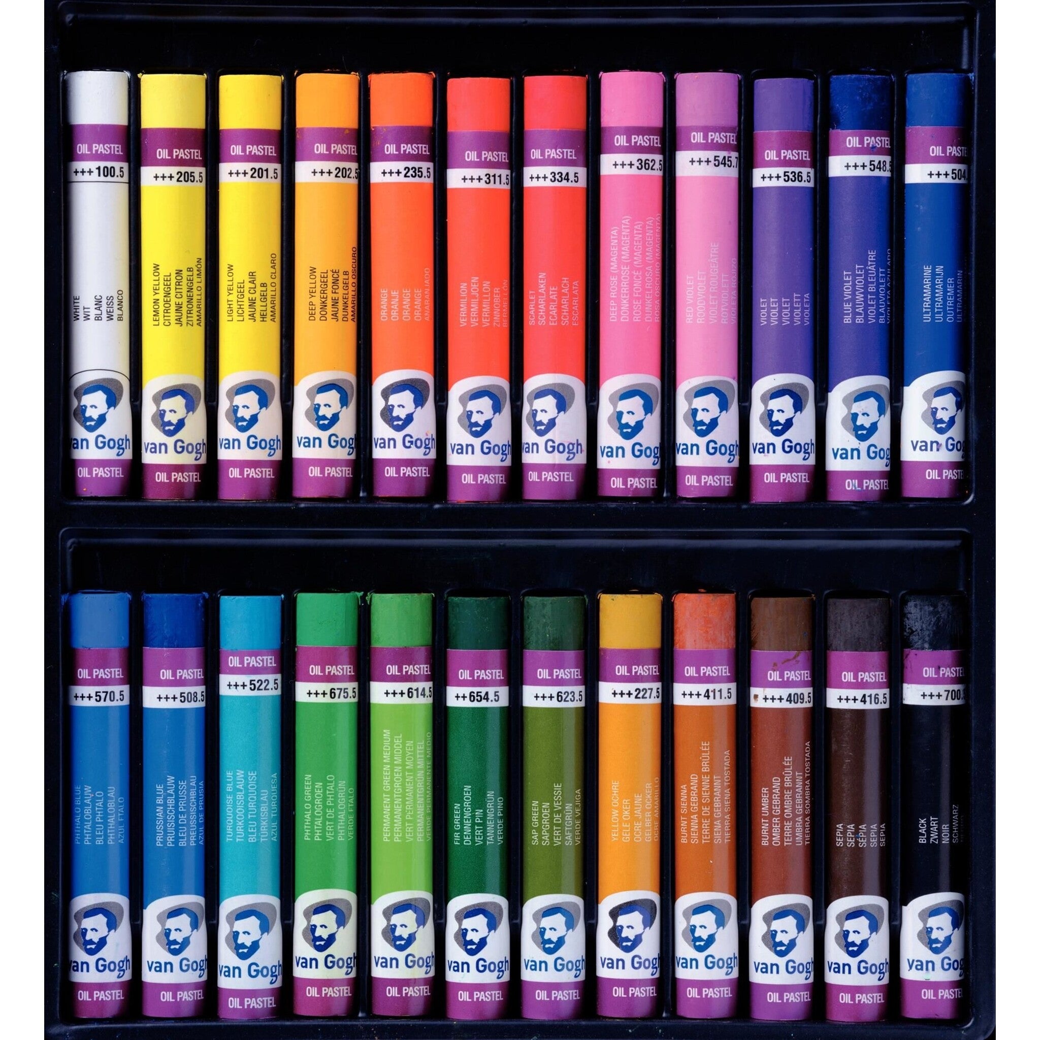 Van Gogh oil pastel set of 24 sticks