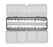 Aquarel napjes zwart metalen blik 24 halve nappen