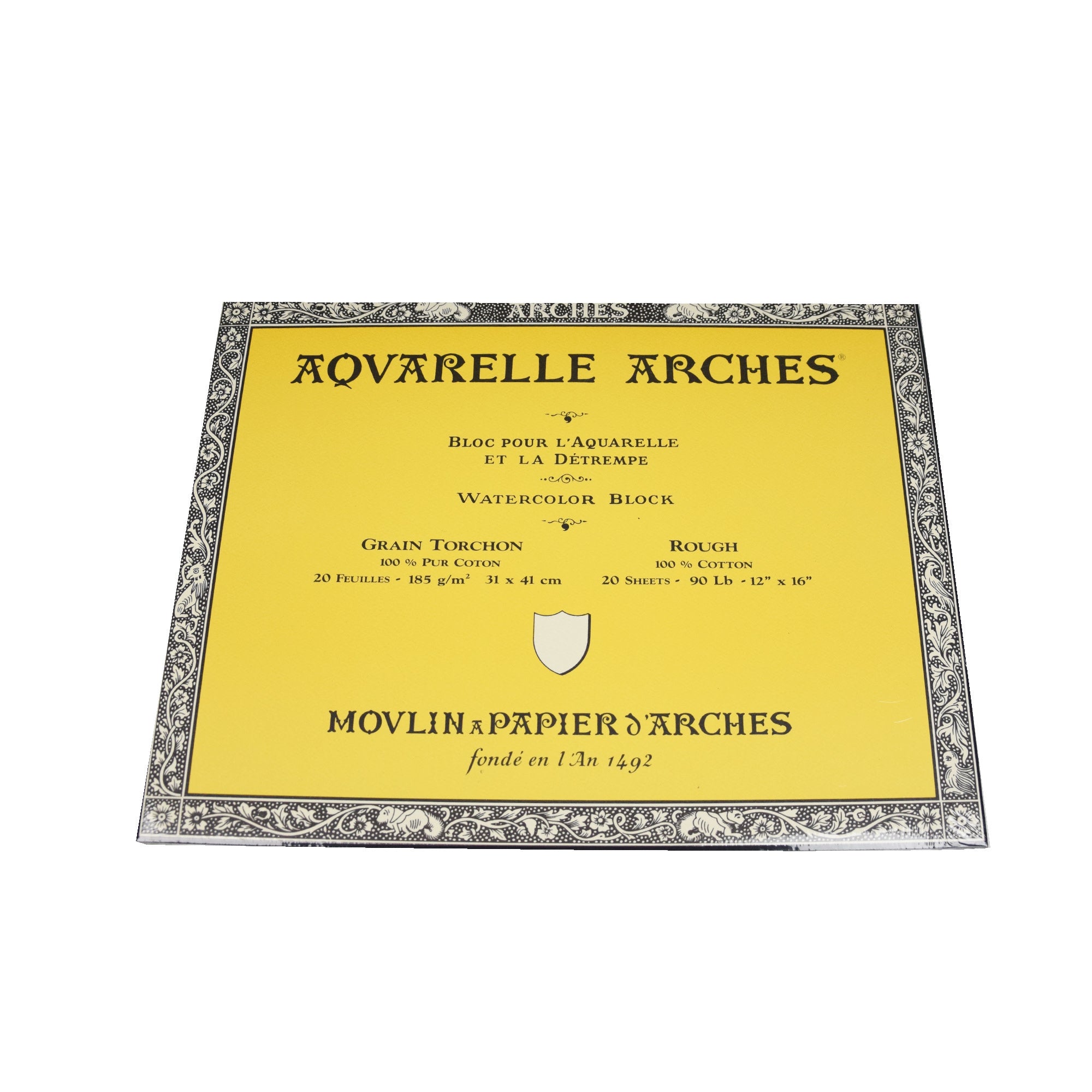 Arches aquarelblok 20 vel Grain Torchon ruw papier 31 x 41 185 grams