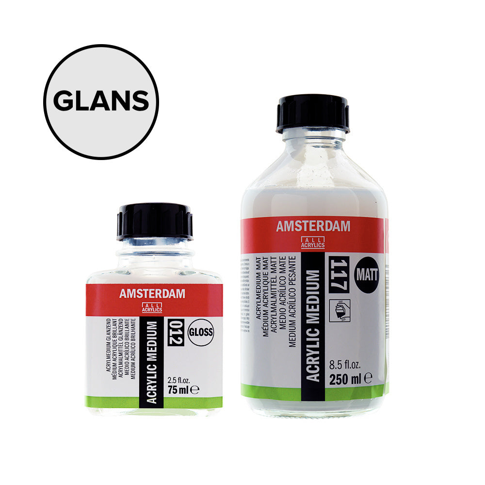 Acrylmedium glanzend fles 012