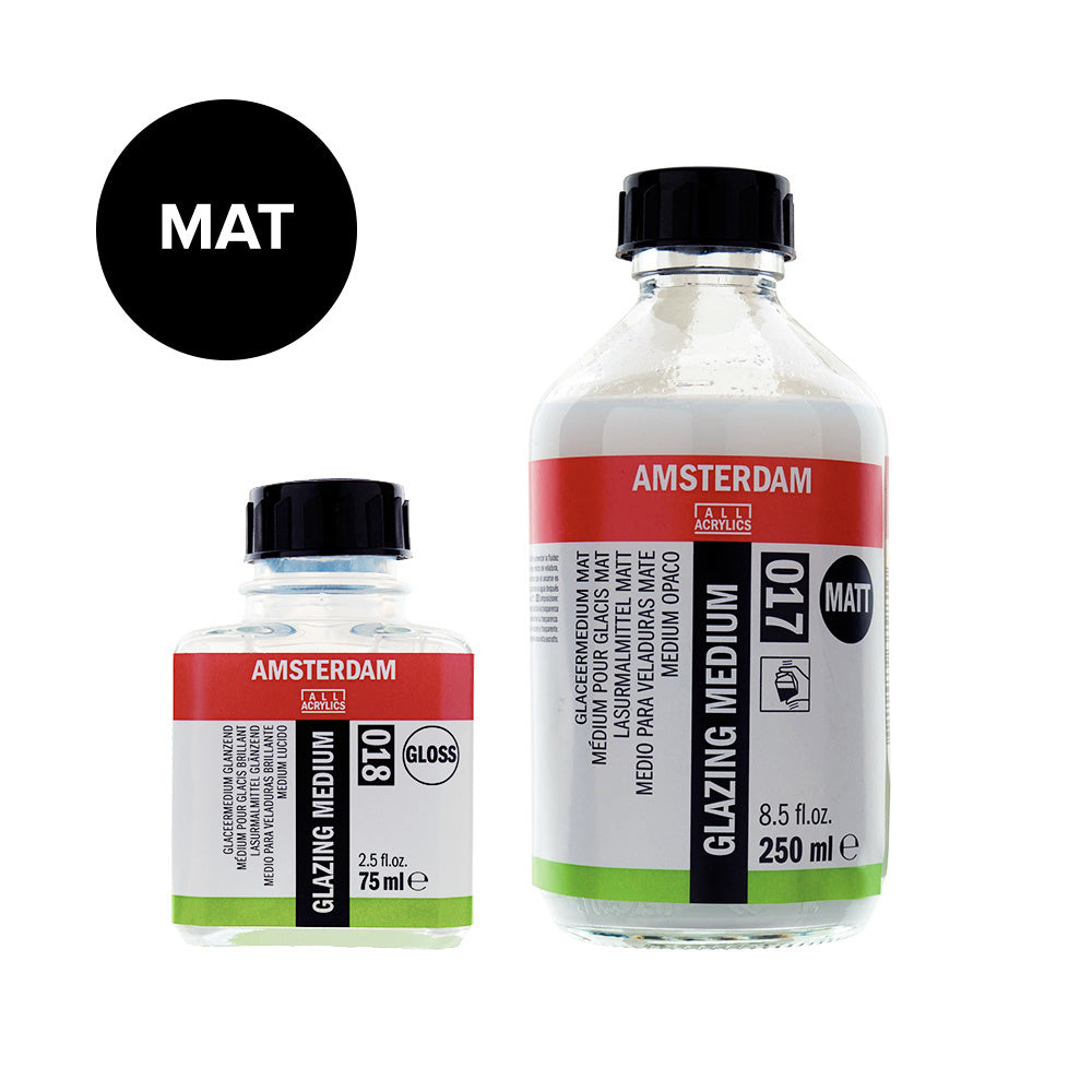 Glazing medium matte bottle 017