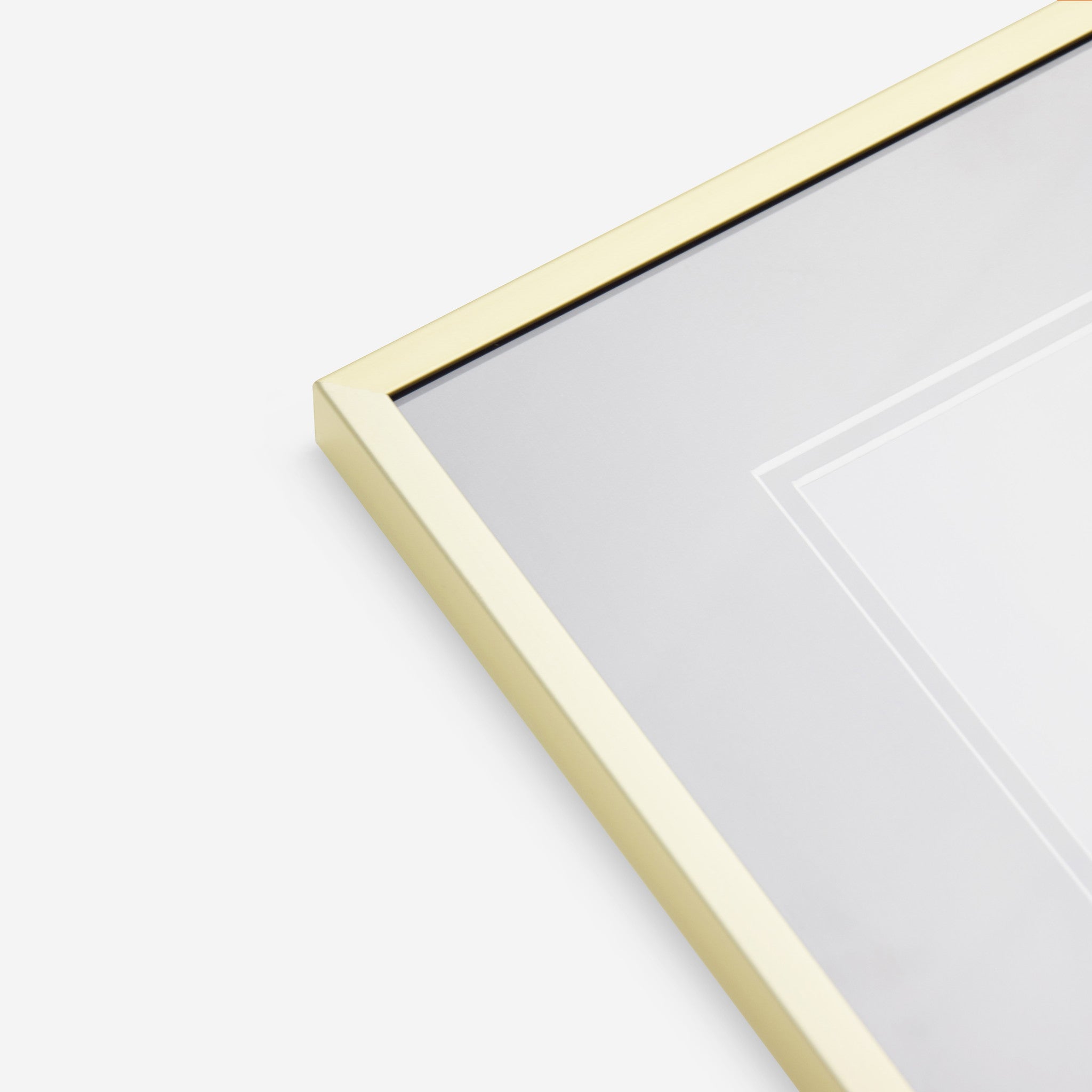 Aluminium interchangeable frame matt champagne