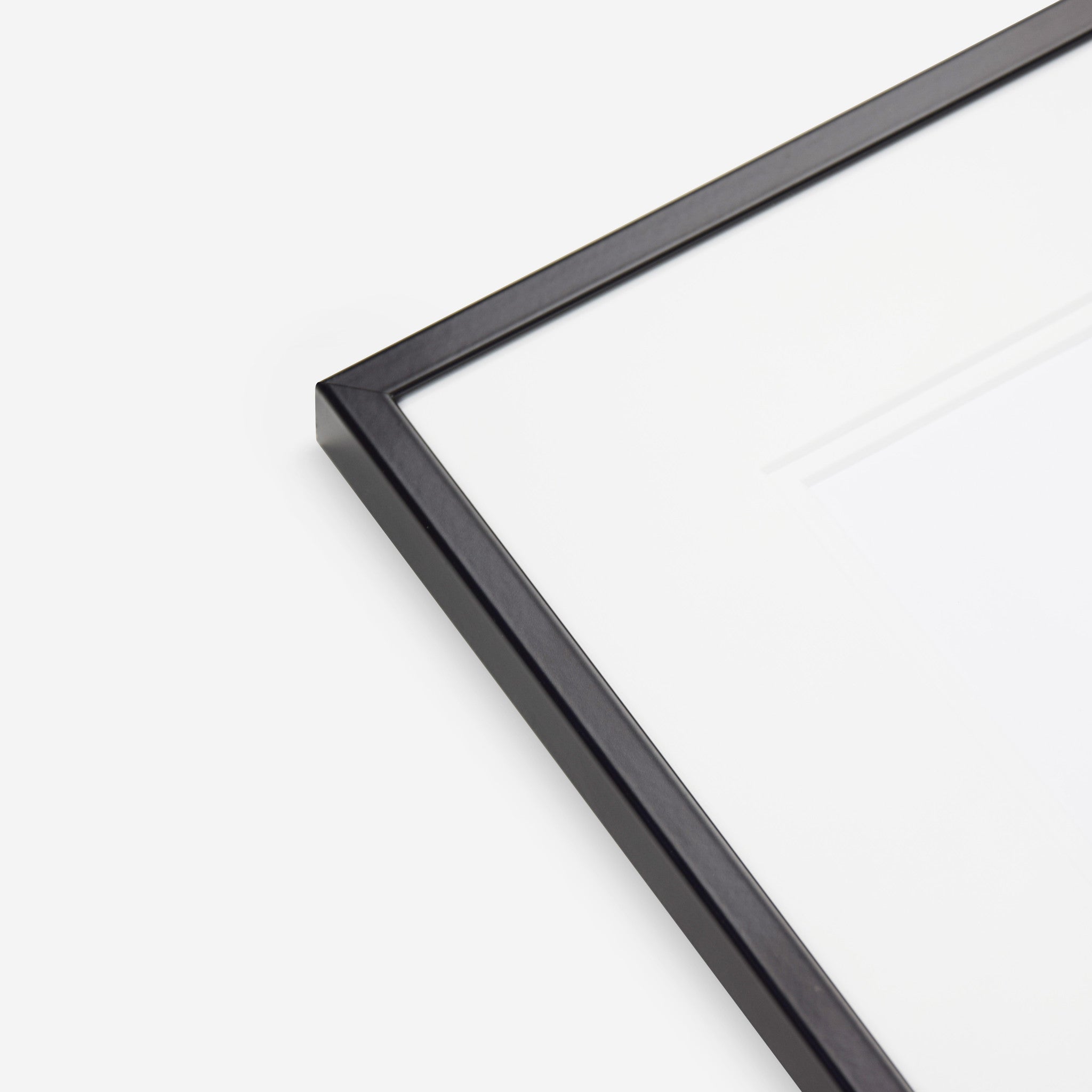 Aluminum interchangeable frame satin black