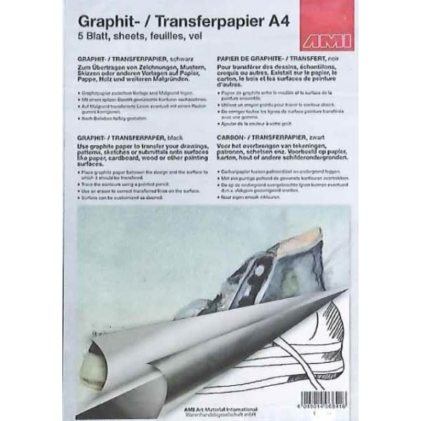 Graphite transfer paper 3 sheets A2