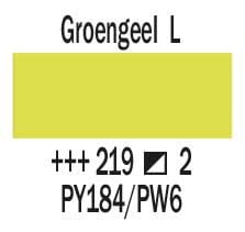 Amsterdam Expert Series Acrylic Paint Tube 75 ml Green Yellow Light 219