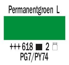 Amsterdam Expert Series Acrylic Paint Tube 150 ml Permanent Green Light 618