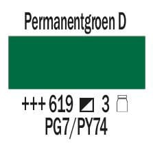 Amsterdam Expert Series Acrylic Paint Tube 150 ml Permanent Green Dark 619